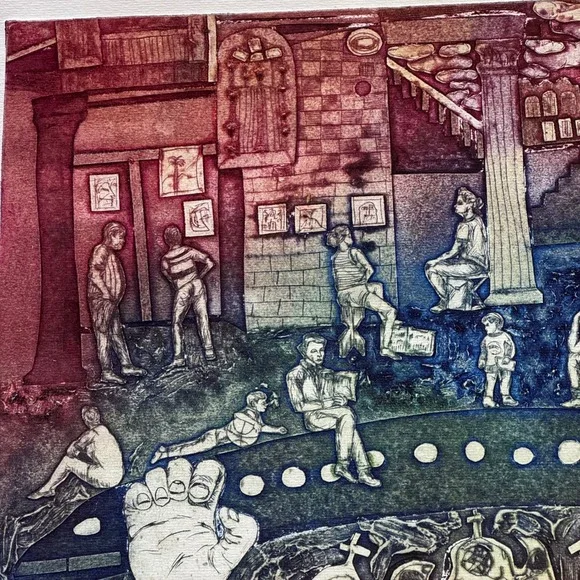 Cuban Artist Eduardo Guerra VTG Un Viaje Original Signed Numbered Art Wall Decor - Picture 9 of 14